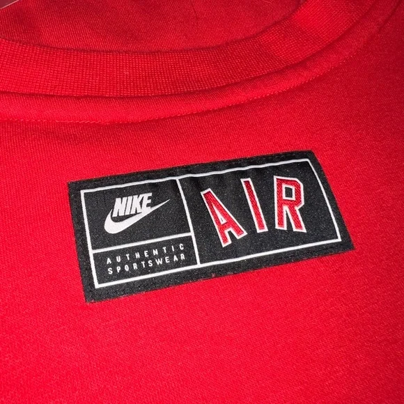 Men's Nike Air Knit Round Neck Sweatshirt Athleisure Casual Sports size XLT - Picture 3 of 5